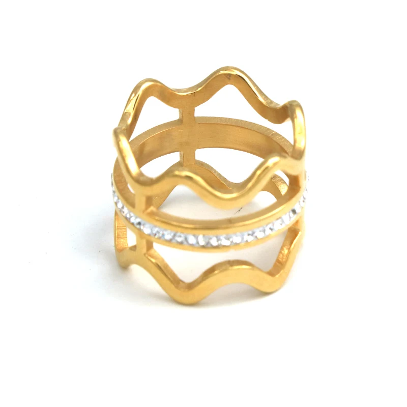 Кольцо PZ из нержавеющей стали и титана для мужчин женщин трехслойное ювелирное