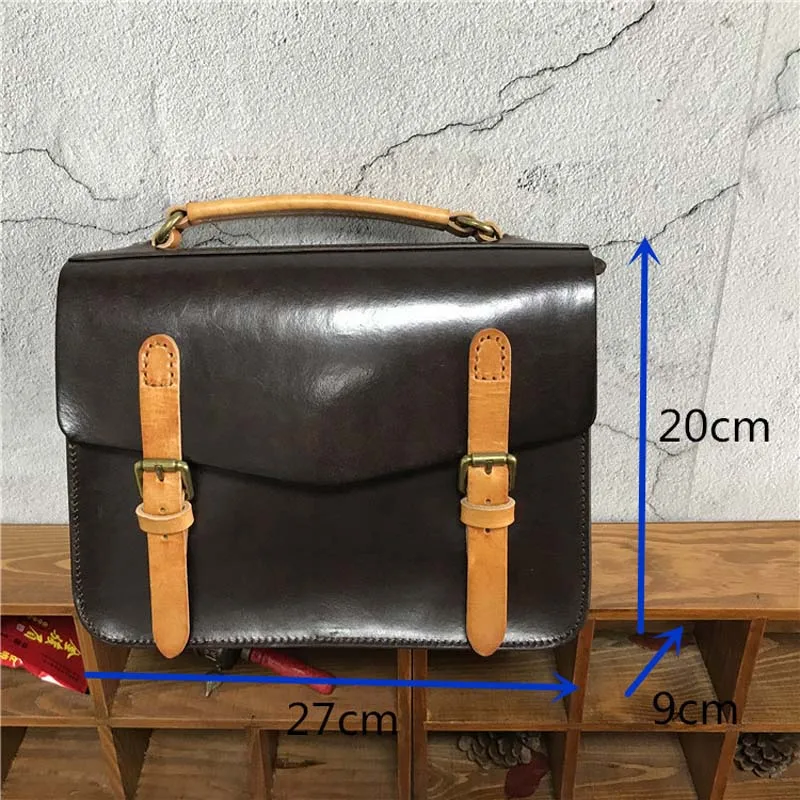 AETOO Retro vegetable tanned tree cream female handbag first layer leather bag shoulder | Багаж и сумки