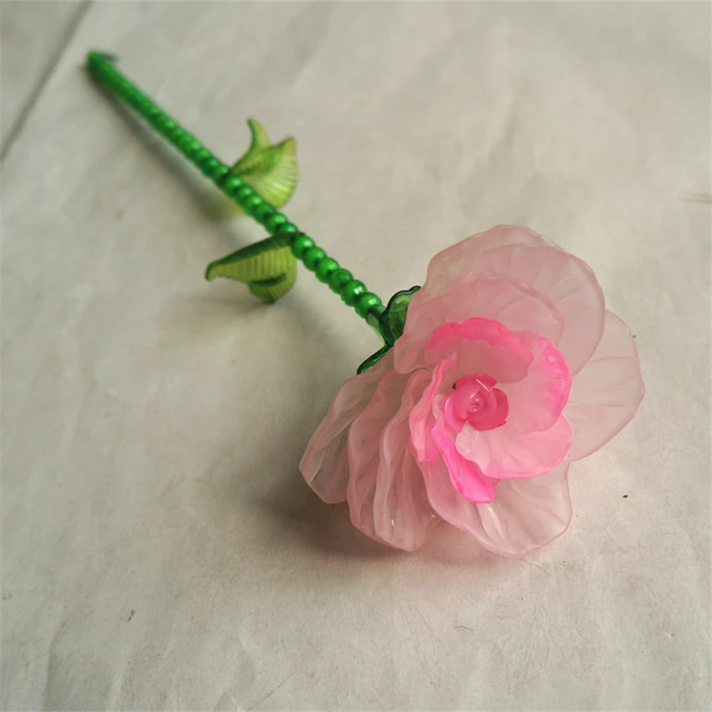 40*44 мм акриловые бусины сделай сам с лепестками цветов полупрозрачные тусклые