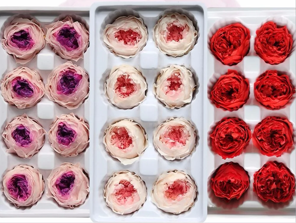 8pcs 4-5cm Preserved Flower Austin Rose Bud Head For Wedding Party Holiday Birthday Velentine's Day Gift Favor | Дом и сад