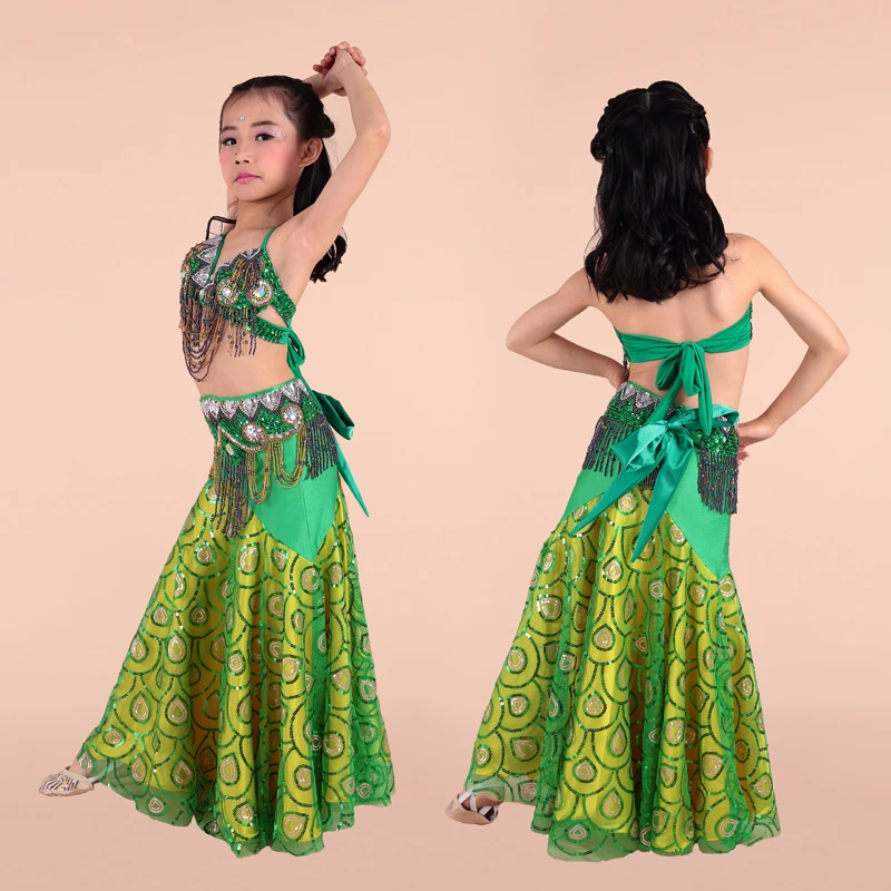Костюм Bellydance для девочек сексуальный комплект ручной работы бисерный