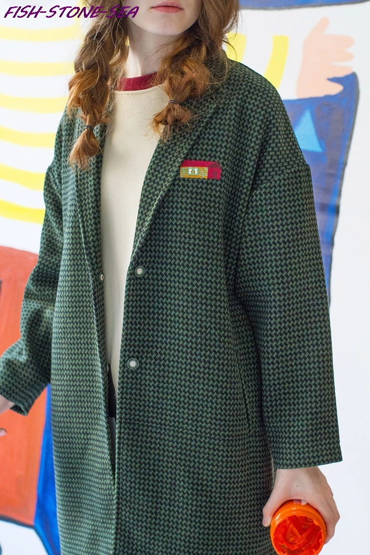 2017 женская зимняя осенняя куртка длинное женское пальто с вышивкой тонкий костюм