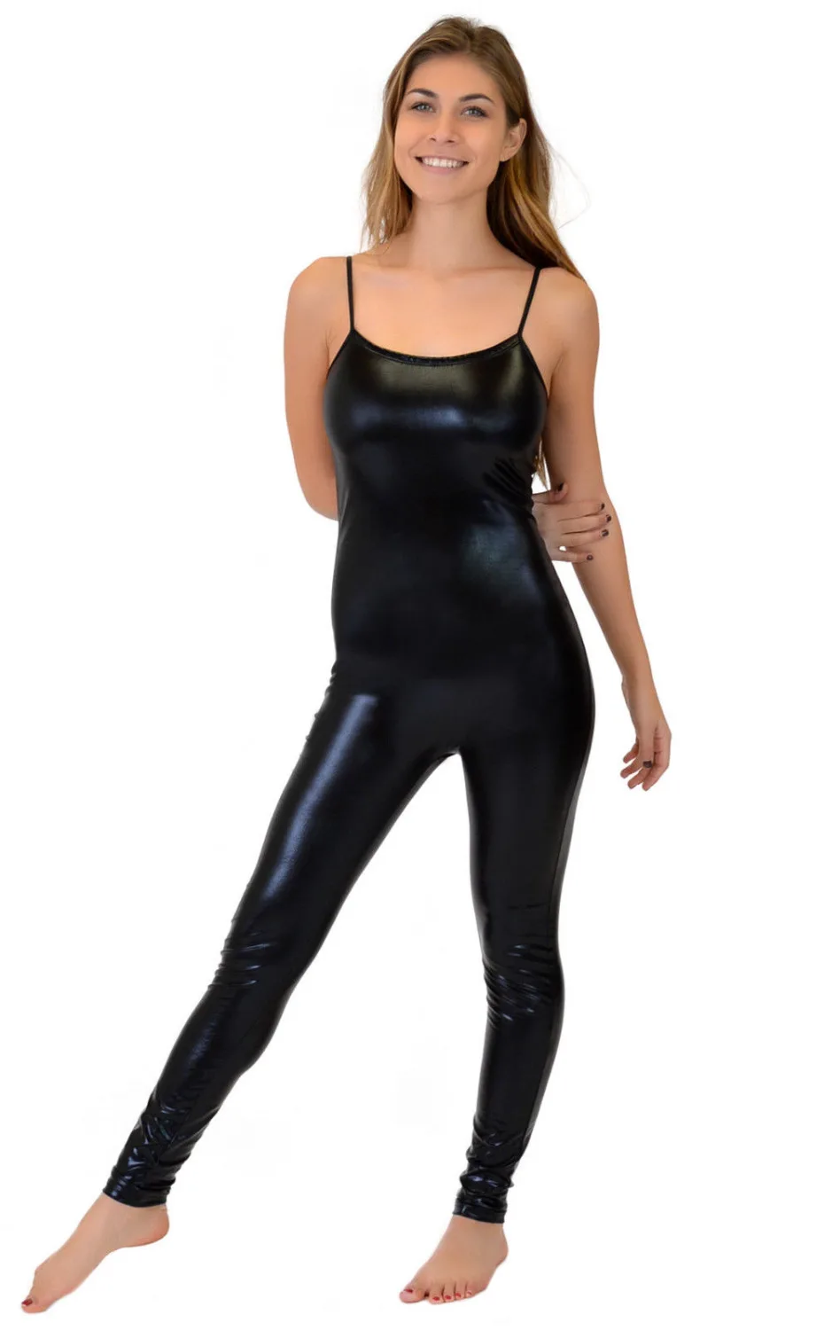 ICOSTUMES женский металлический камзол шорты Unitard полный боди для взрослых блестящий