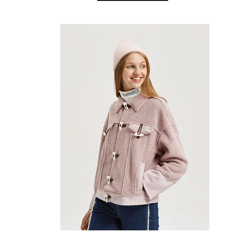 2018 пальто из искусственной овчины женские толстые замшевые куртки осенне зимние