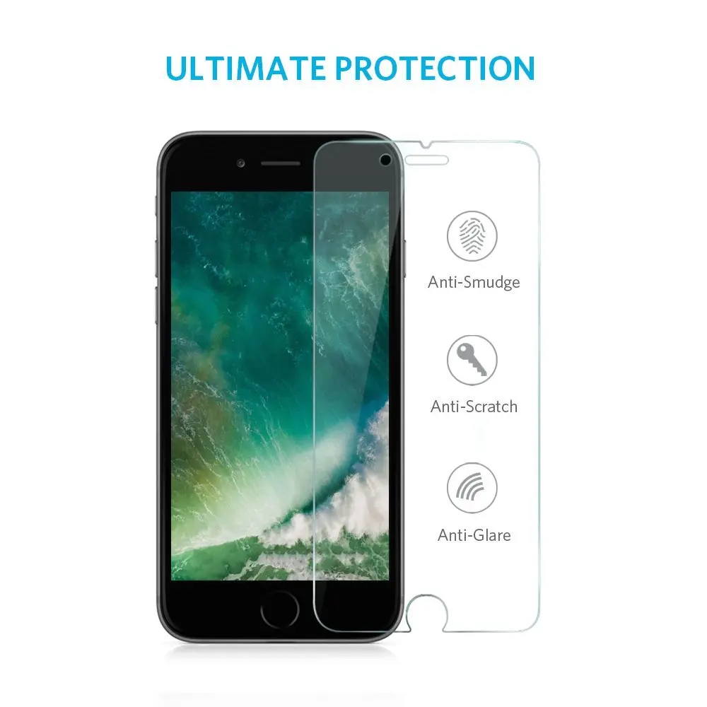 Wangcangli Защитное стекло для iPhone X 7 8 6 6s 5 5S se 4S плюс закаленное plus защитная пленка 2.5D |