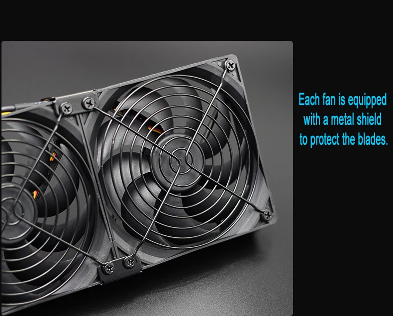 220 В скоростной промышленный чехол для шкафа высокого качества asic bitcoin Miner кулер с водяным охлаждением охлаждаемый ряд ПК 120 мм вентилятор маршрутизатор радиатор