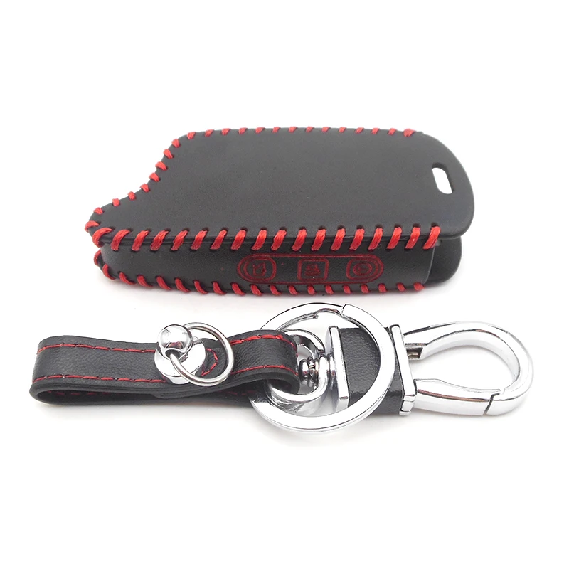 Кожаный чехол для ключей с 5 кнопками Tomahawk TZ9010 TZ9030 ЖК-пульт дистанционного