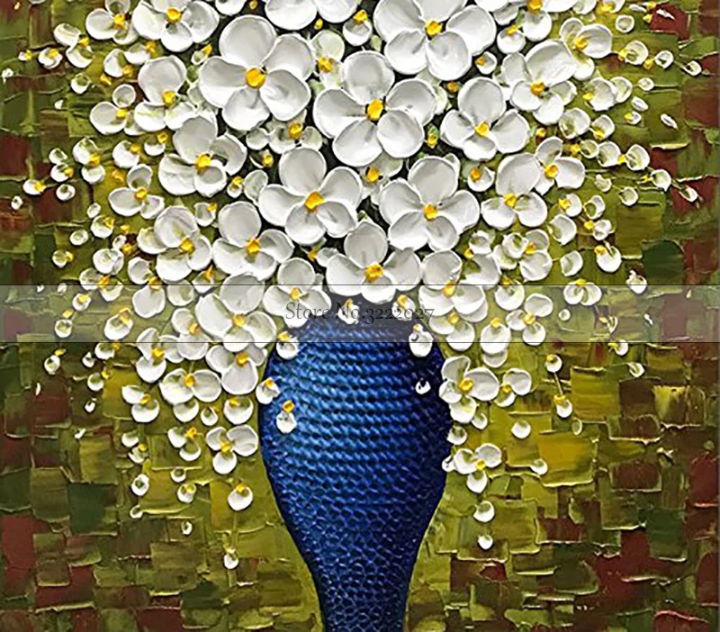 Современный абстрактный большой постер ручной работы искусство акриловая