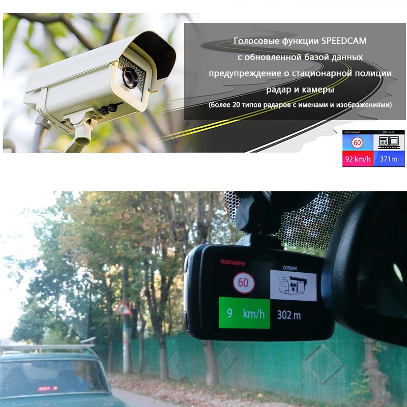 Ambarella A7LA70 Автомобильный ВИДЕОРЕГИСТРАТОР Видеокамеры Рекордер 1080 P 60FPS с GPS Logger