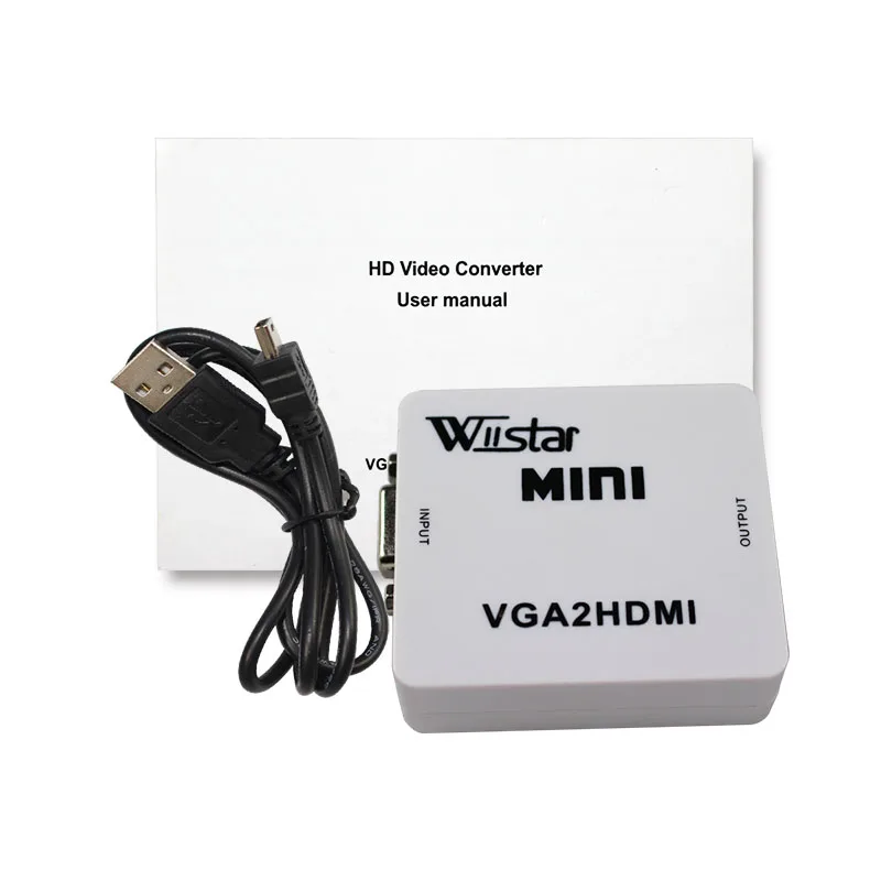 Wiistar VGA to HDMI Converter Audio Adapter 1080P 60Hz VGA2HDMI for Xbox 360 PS3 PC DVD | Безопасность и защита