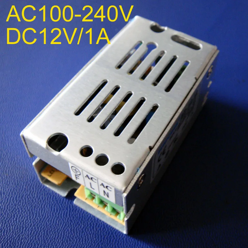 

High quality 12V 1A 12W LED Switching Power Supply AC85-265V input power suply 12V 1A Output CE ROSH free shipping 1pcs/lot