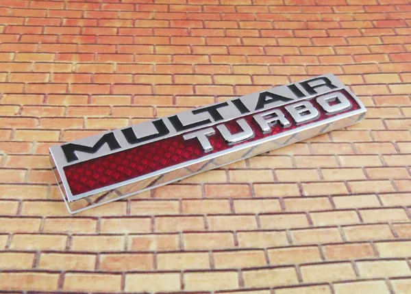 Авто хром Красный MULTIAIR турбо для 2012 2014 Дартс эмблема значок стикер|Наклейки на