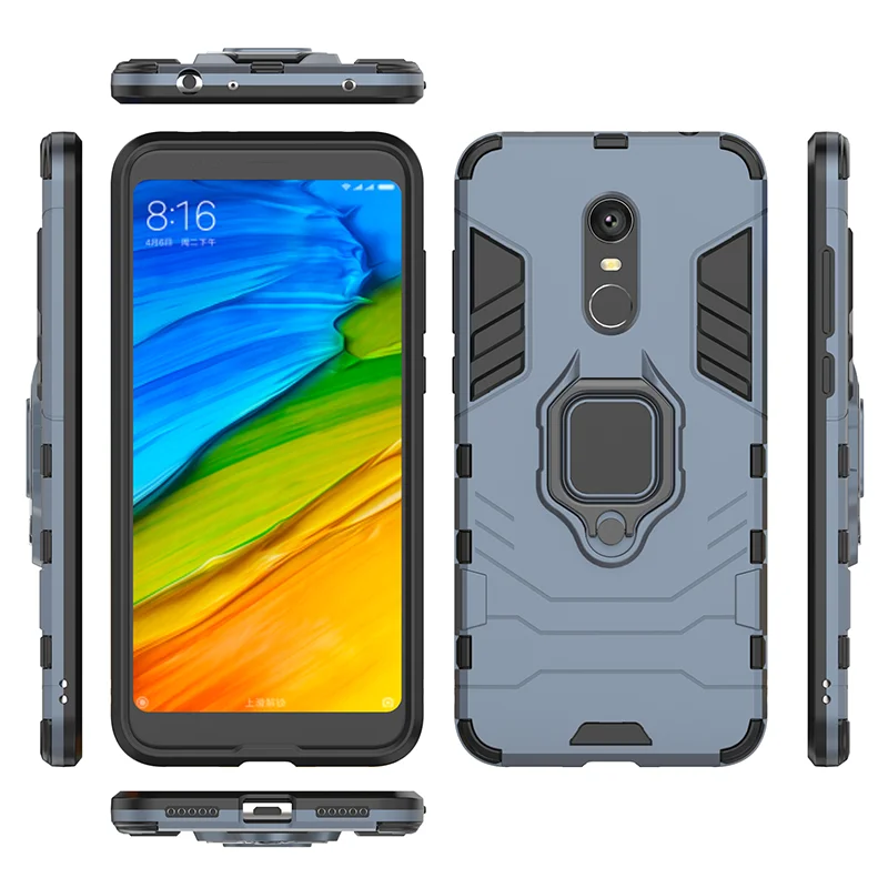 SemgCeKen finger ring armor case for redmi note 4 4x x note5 pro note4 5 plus 5plus luxury original stand phone Hard back cover |