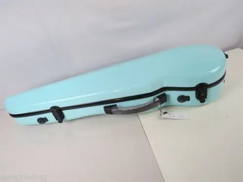 

Excellent blue gap glass fiber viola case,2 bow holders