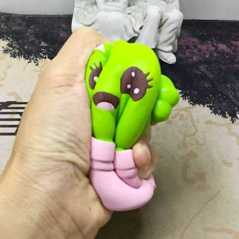 Случайный цвет jumbo милые мягкие игрушки Кактус моделирование Ароматические