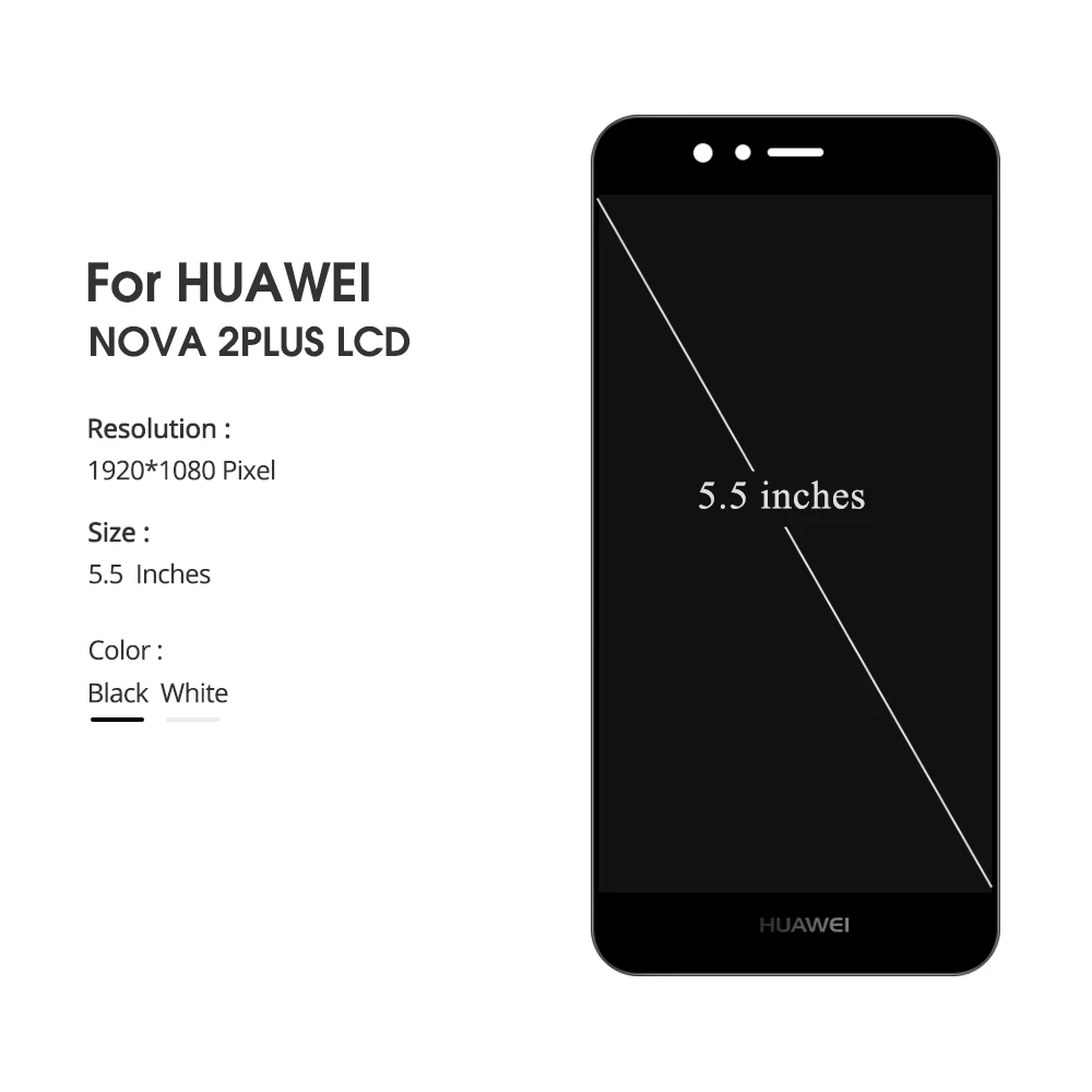 5,5 ''huawei ЖК-дисплей для huawei NOVA 2 PLUS кодирующий преобразователь сенсорного экрана в сборе с рамкой для huawei Nova 2 Plus BAC-AL00 lcd