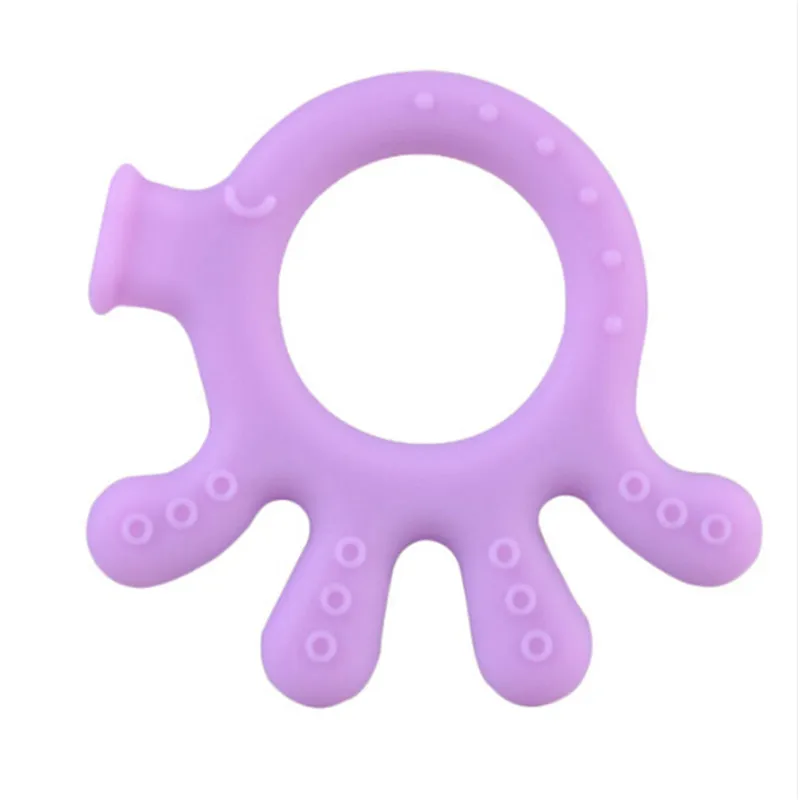 

Infant Soft Silicone Teethers Baby Nursing Accessories Silicone Baby Teething Toys Octopus Pattern Teether Baby Shower Gift