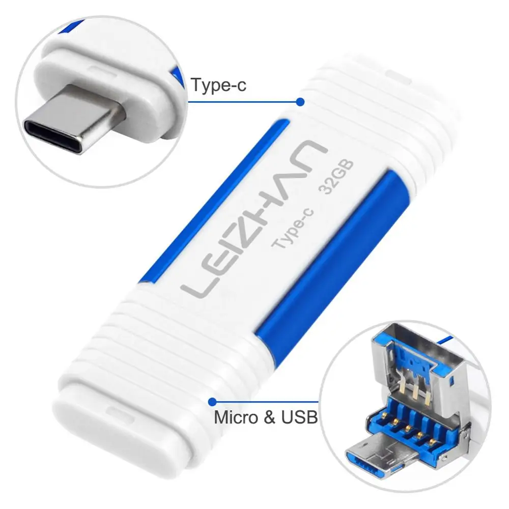 USB флеш-накопитель для телефонов на базе Android с Bluetooth 3 0 Тип C Memory Stick Samsung Galaxy S10 S9 S8S7