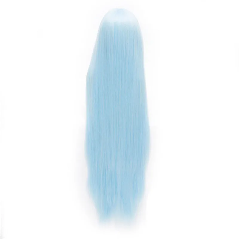 

100cm Ice blue Long Straight Synthetic Cosplay Wigs Kuroko Tetsuya Kousetsusamonji Franwolds/Phoo Costume Wigs