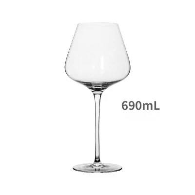 C1 690ML 2pcs Ручной работы ультра-тонкий бордовый бокал для красного вина бессвинцовый хрустальный бокал большой емкости Бургундский бокал для вина Питьевая утварь - Цвет: C1 690ML 2pcs