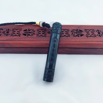 M Черный сандаловое дерево usb зарядка дующий воздух Интеллектуальный ветрозащитный Резьба по дереву винтажная Индукционная Зажигалка для прикуривателя легко носить с собой - Цвет: M