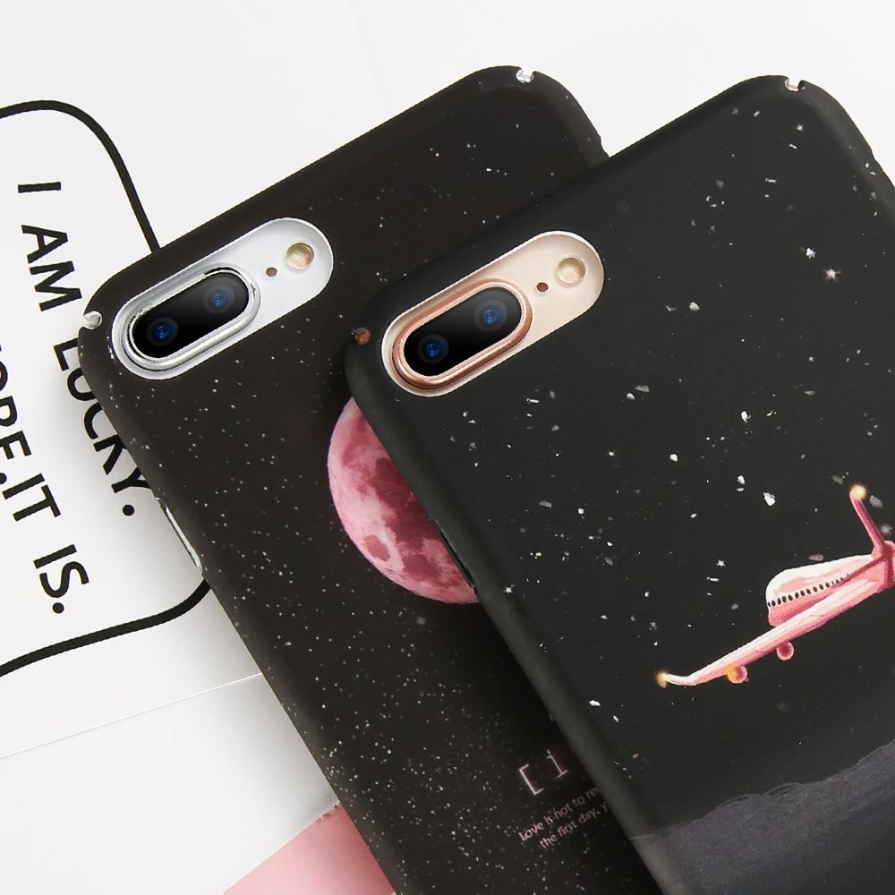 Чехол KISSCASE Plane Moon для iPhone 8 7 6 6S Plus X XS Max XR чехлы телефонов 10 5 5S SE чехол |