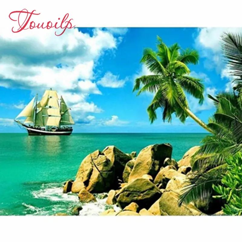 

Алмазная живопись TPOUOILP 5d Diy цветов Eiland, квадратная и круглая Алмазная вышивка