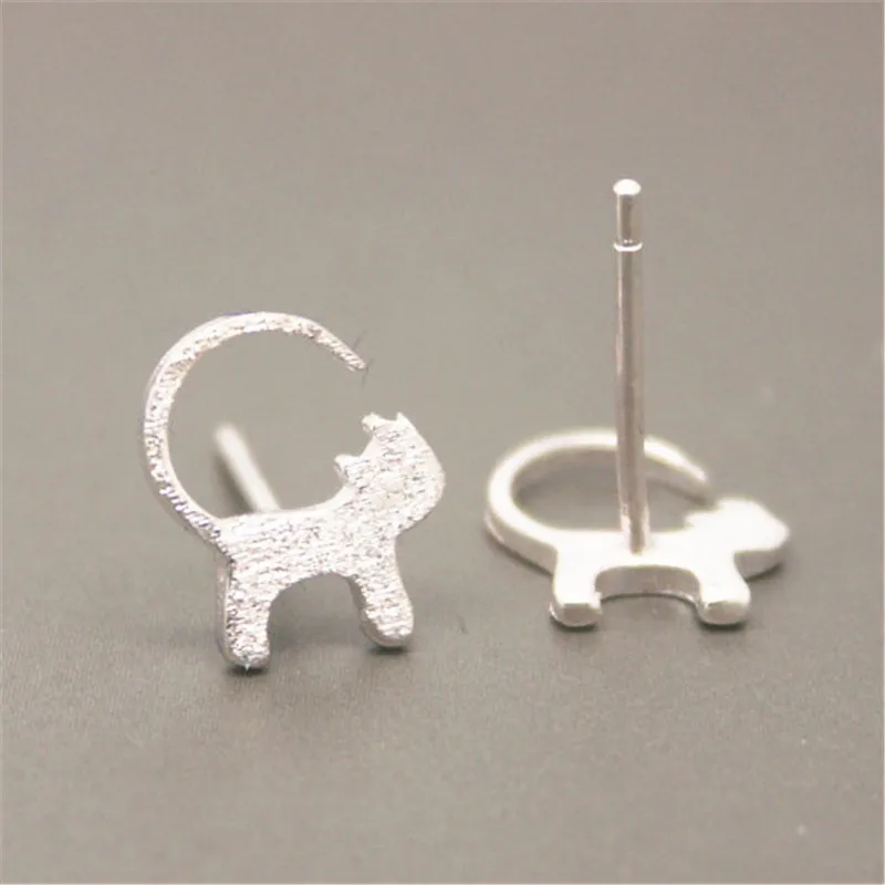 Новые красивые серьги с кошачьими ушками рисунком в виде теней для женщин |