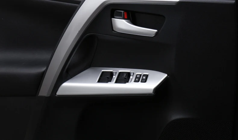 Для Toyota RAV4 2013 ABS дверные стеклоподъемники регулятор подлокотник кнопка декоративная дверная ручка отделки салона авто Крышка
