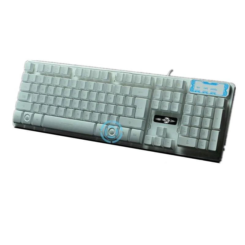 Проводная игровая клавиатура 3 цвета красный/фиолетовый/синий подсветка