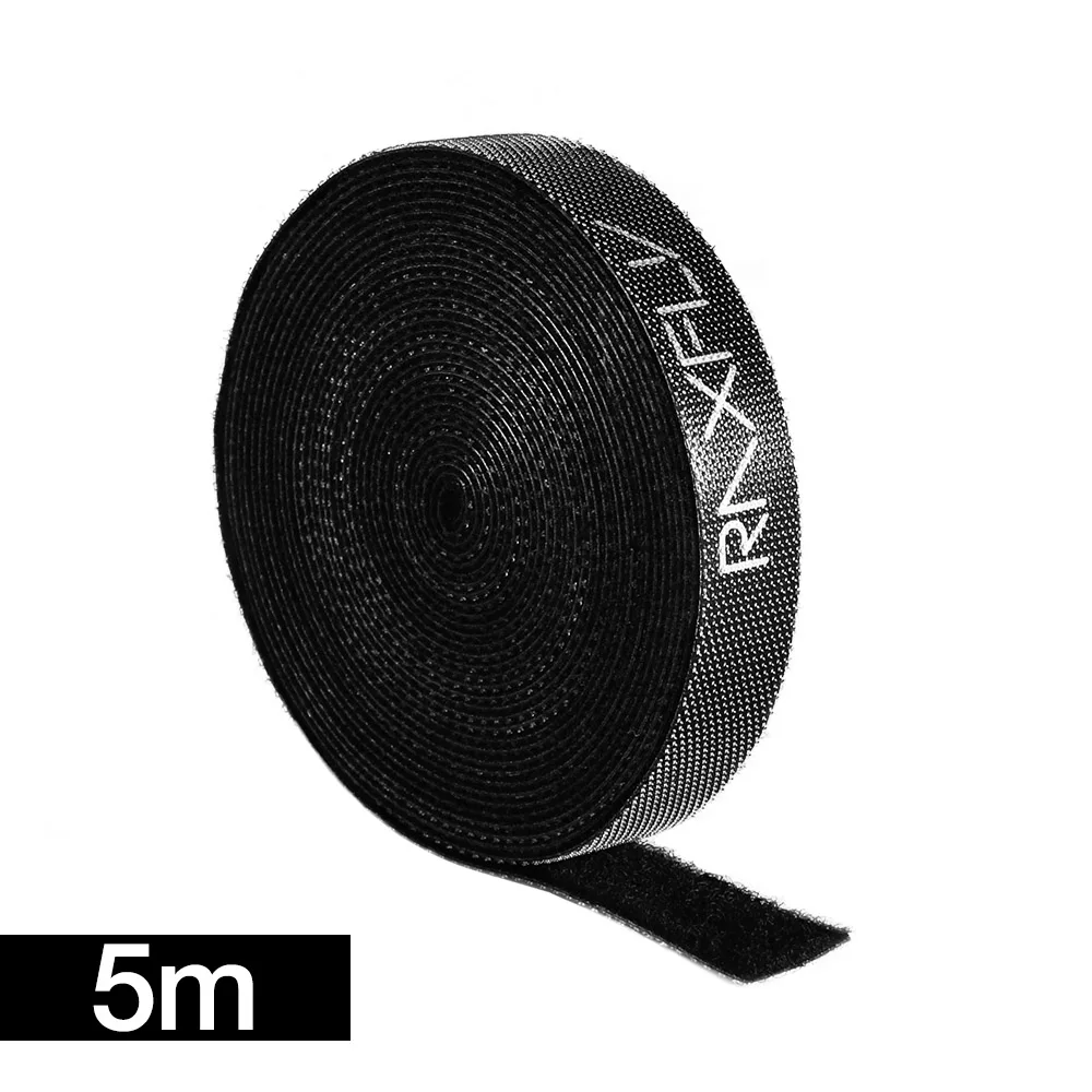 5M RAXFLY Кабельный органайзер нейлоновый USB кабель управления для наушников Держатель шнур мышки протектор HDMI провода зажим для намотки для iPhone samsung - Цвет: 5M