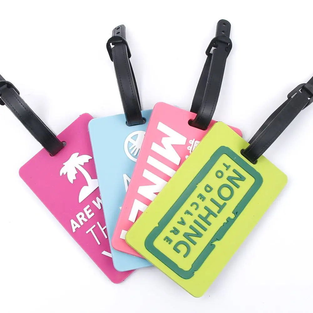 

Suitcase Luggage Tags Identifier Label ID Address Holder Environmental Protection Cover Luggage Tag Travel Accessories