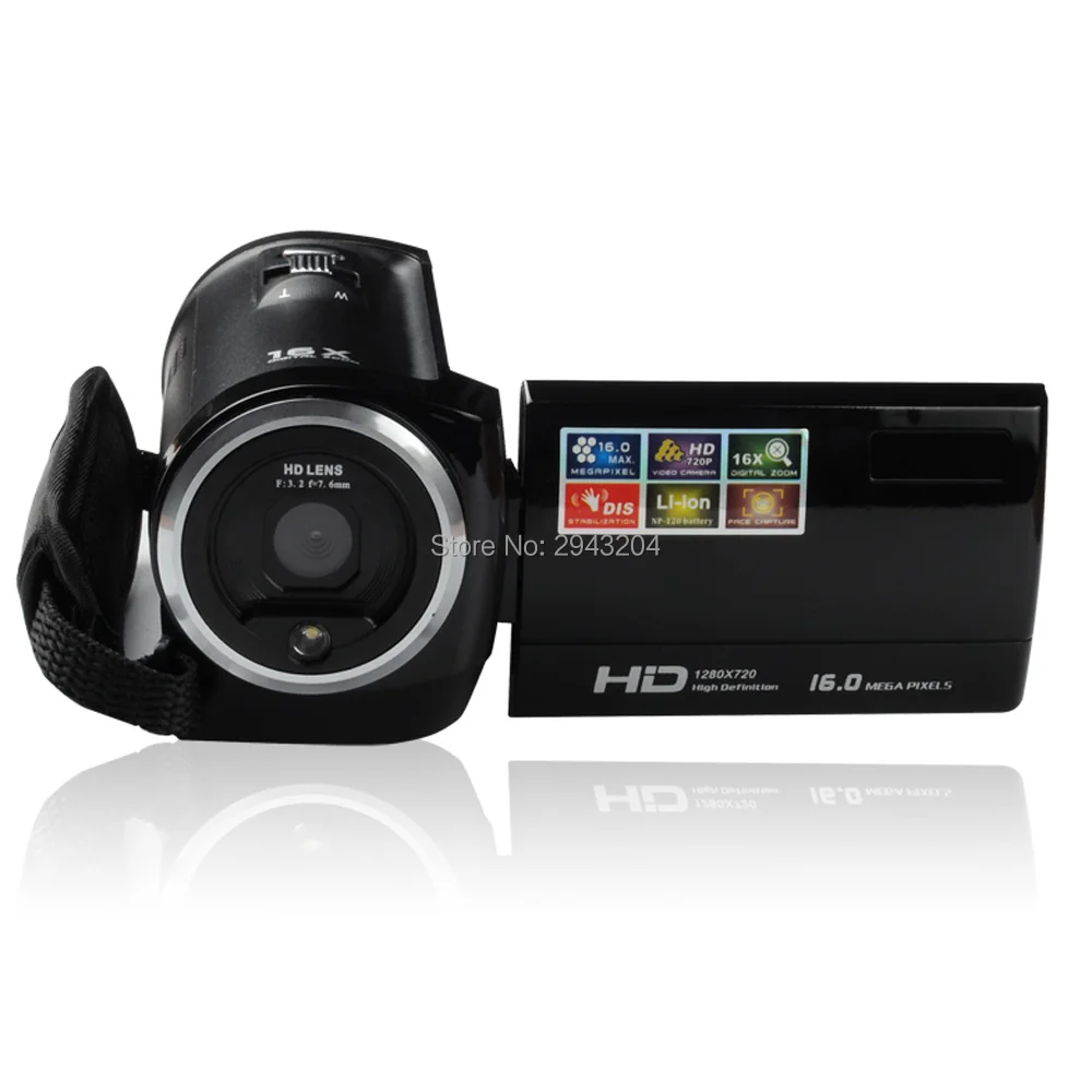 

New DV Cam HD Video Camcorder HD 720P 16MP DVR 2.7'' TFT LCD Screen 16x ZOOM Digital Video Camera