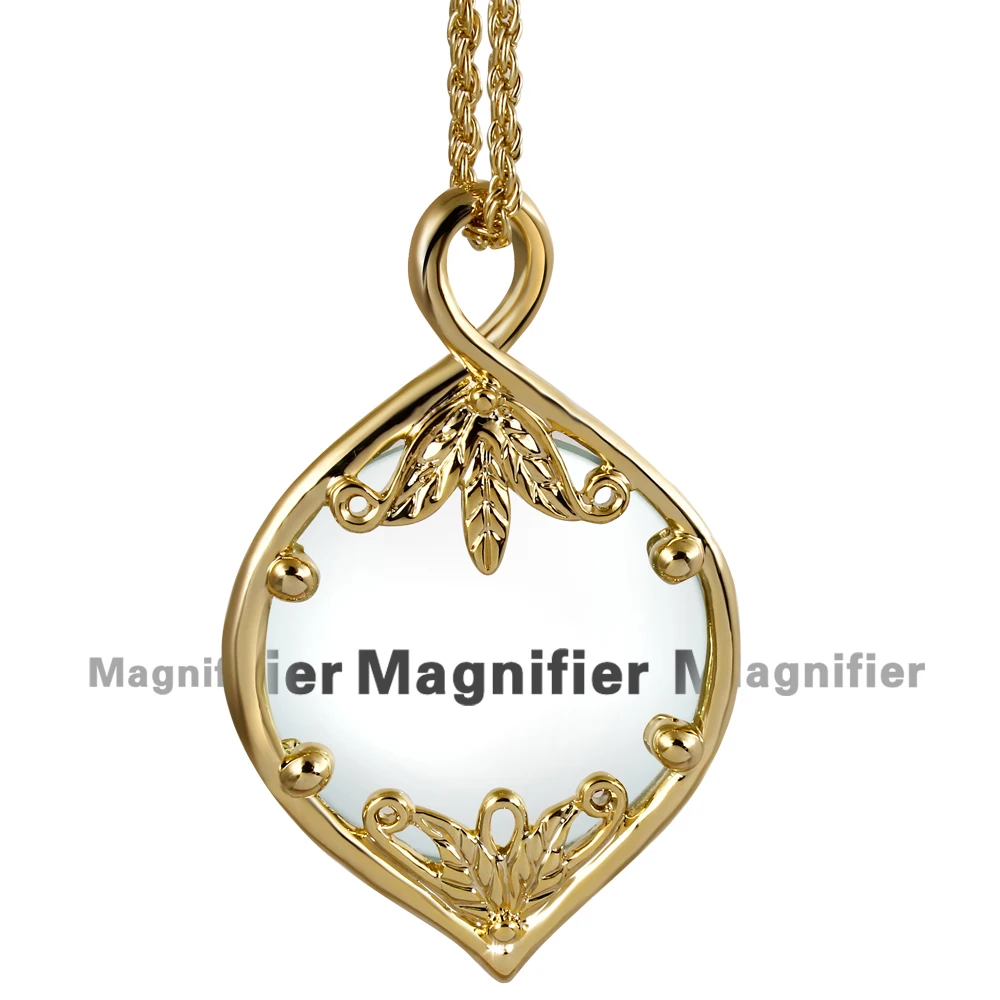 Женское ожерелье с подвеской и увеличительным стеклом|necklace secret|necklace glassnecklace clover |