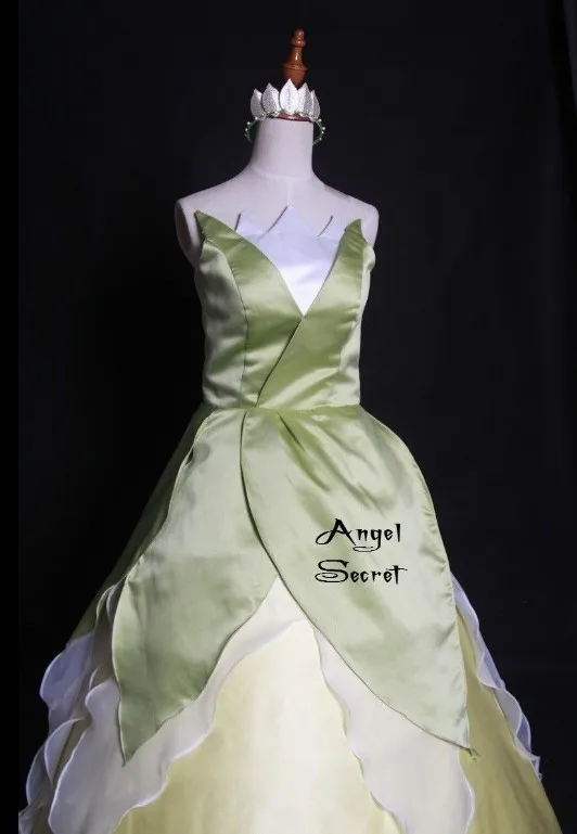 P123 платье для костюмированной вечеринки костюм принцессы и лягушка тианы обувь