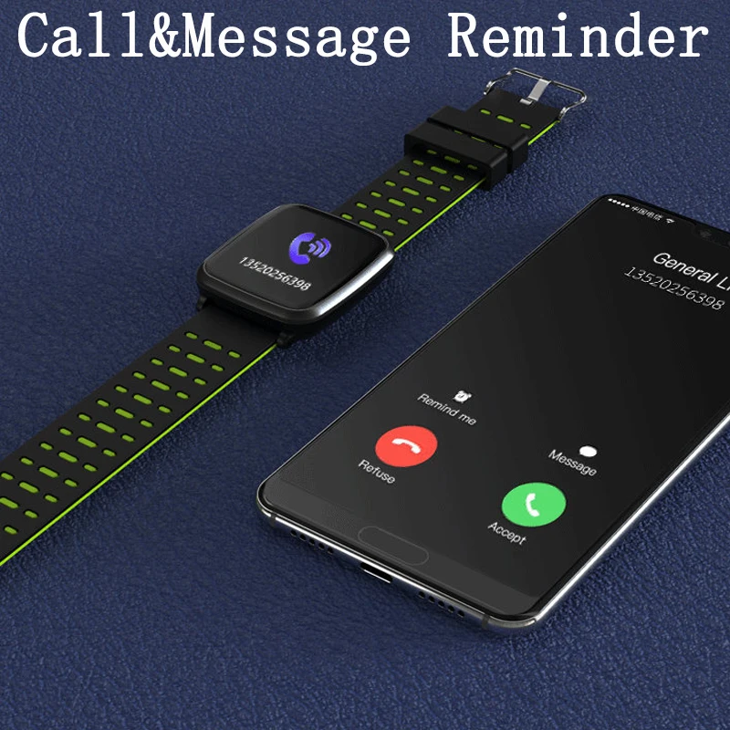 

Full Screen Smart Watches PPG+ECG Blood Oxygen Pressure Smart Wristband Heart Rate Monitor Fitness Tracker Sports Smart Bracelet