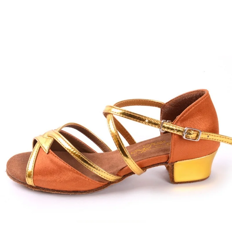 Детская профессиональная обувь для латинских танцев девочек женские кроссовки с открытым носком сальсы и