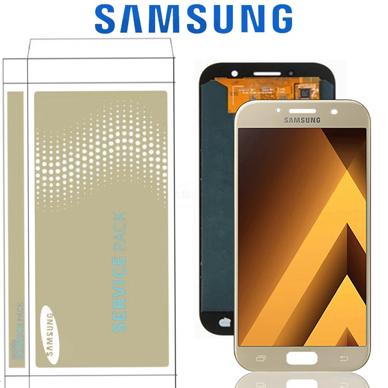 Сменный Super AMOLED экран 5 2 дюйма для Samsung Galaxy A5 2017 A520 A520F ЖК дисплей сенсорный