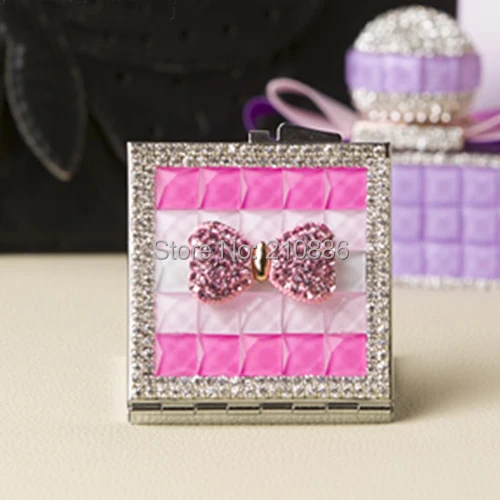 Свадебный подарок на Рождество мини зеркало с карманом для красоты нержавеющая