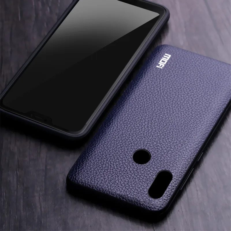 Redmi Note 5 Pro чехол Mofi для Xiaomi Redmi Note 5 Чехол чехол из искусственной кожи зернистая задняя крышка бизнес для Xiaomi Redmi Note5 чехол