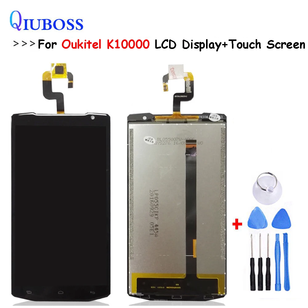 ЖК-дисплей для Oukitel K10000 дигитайзер сенсорного экрана панель стеклянная матрица