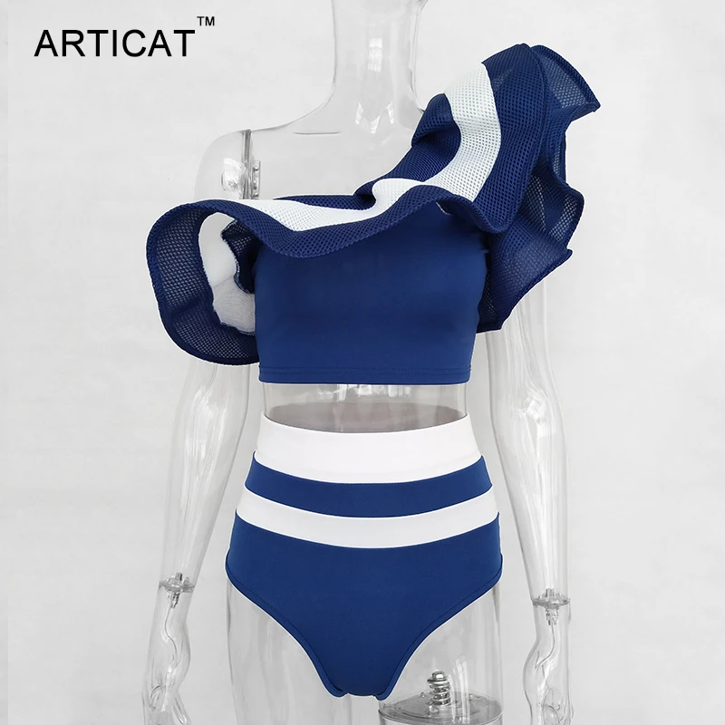

Articat Ruffles Crop Top Two Pieces Set Jumpsuit Romper Women Sexy Club Bodysuit Summer Off Shoulder Beach Playsuit Overalls