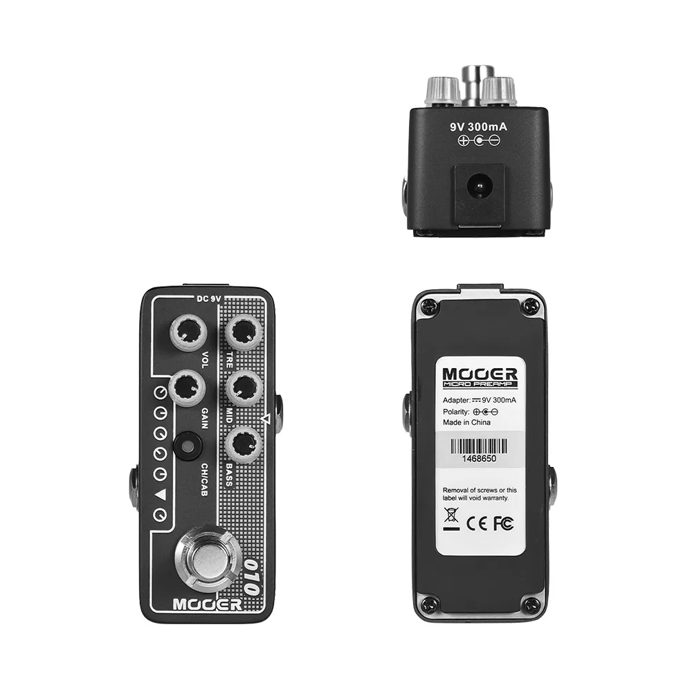 

MOOER MICRO PREAMP Series 010 Two Stone Modern Classic Digital Preamp Preamplifier Guitar Effect Pedal True Bypass