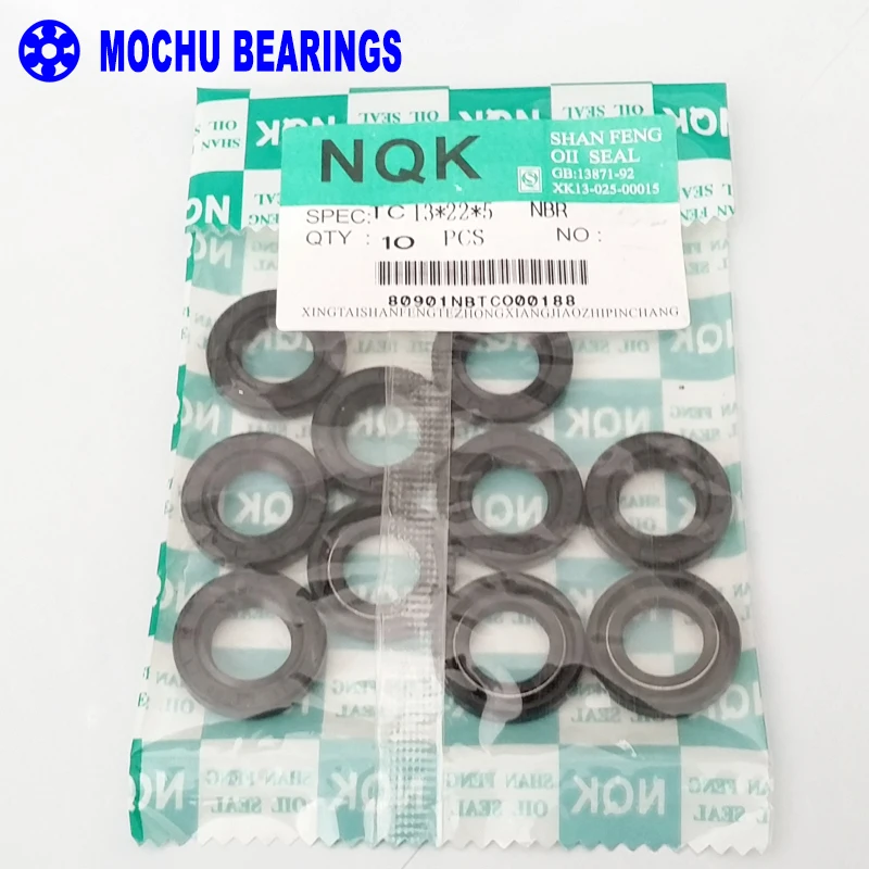 10 шт. NQK 13x22x5 TC13x22x5 NBR Skeleton Oil Seal 13*22*5 женские кольца|seal nbr|seal oilseal shaft |