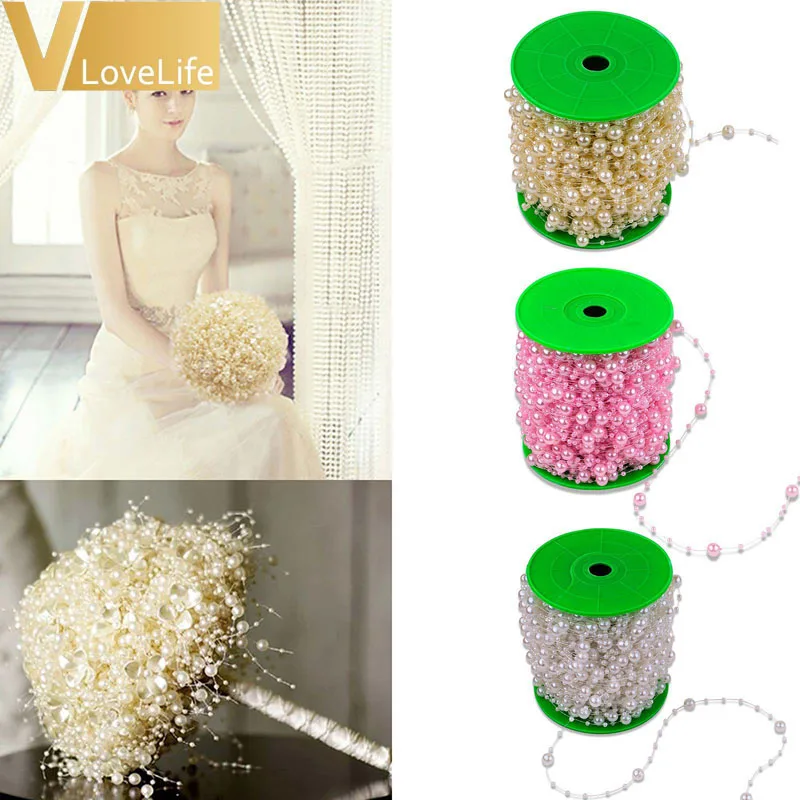 10 м рыболовная леска ABS жемчужная цепочка жемчужные бусы гирлянды Свадебная