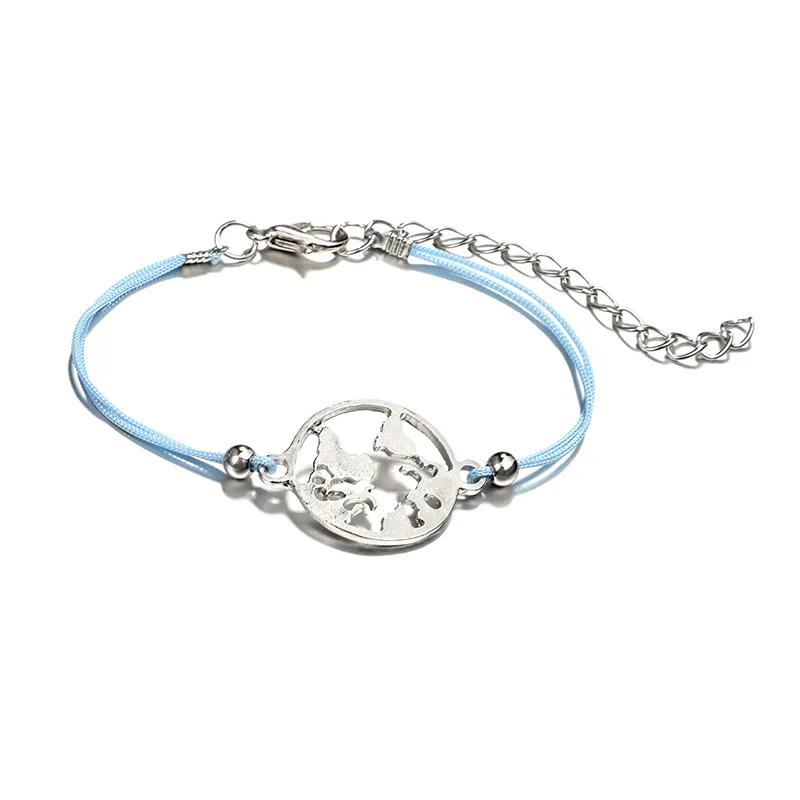 Модные 5 шт./лот богемный стиль сердца натуральный камень браслеты набор Полые