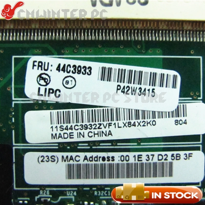 NOKOTION Fru:44C3933 для Lenovo Thinkpad R61 T61 материнская плата ноутбука 965PM DDR2 Quadro NVS 140M