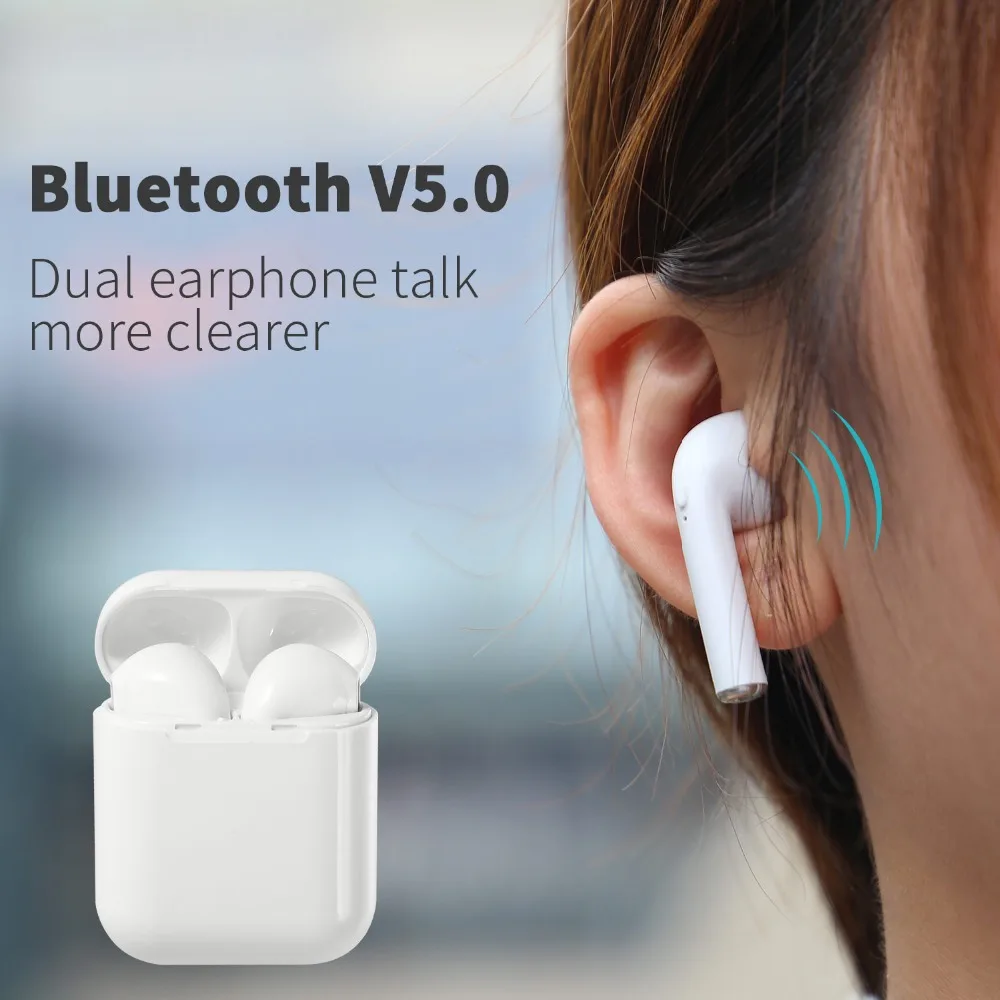Wholesale ELFMIC TWS Bluetooth 5.0 in-Ear Earbud Earphones Stereo Sound Noise Canceling Mini Wireless Headsets for iPhone xiaomi |