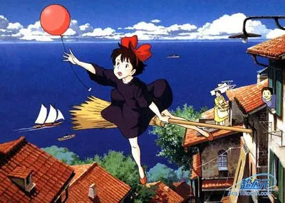 Аниме служба доставки Кики волшебная девушка Тоторо кот зонт три складных зонта