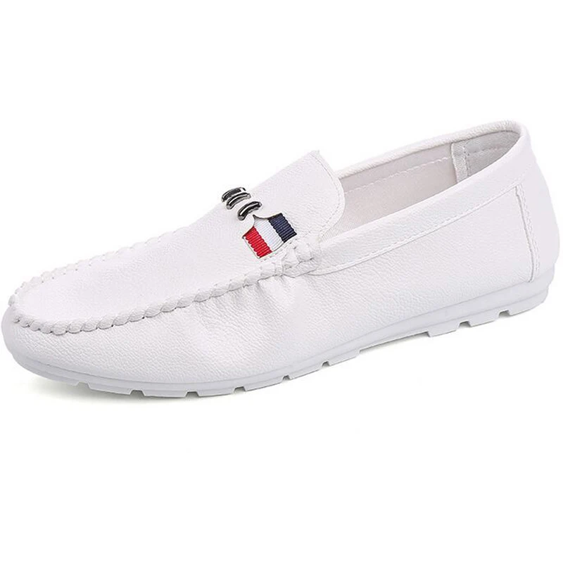 summer 2017 edition tide breathable shoes fashion slip-ons loafers slipp black white men's youth leisure | Обувь